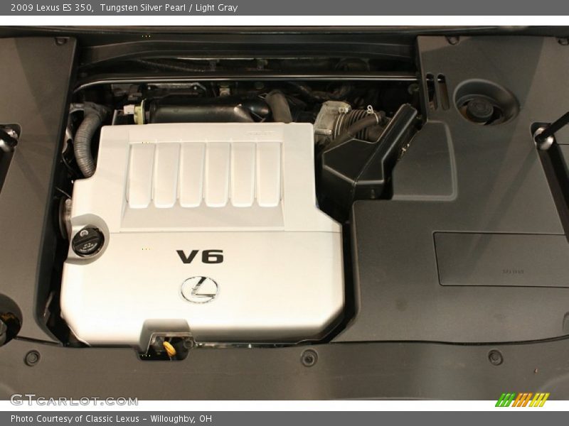 Tungsten Silver Pearl / Light Gray 2009 Lexus ES 350