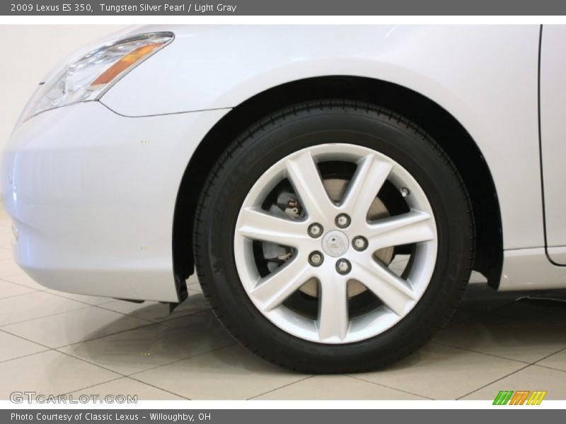 Tungsten Silver Pearl / Light Gray 2009 Lexus ES 350