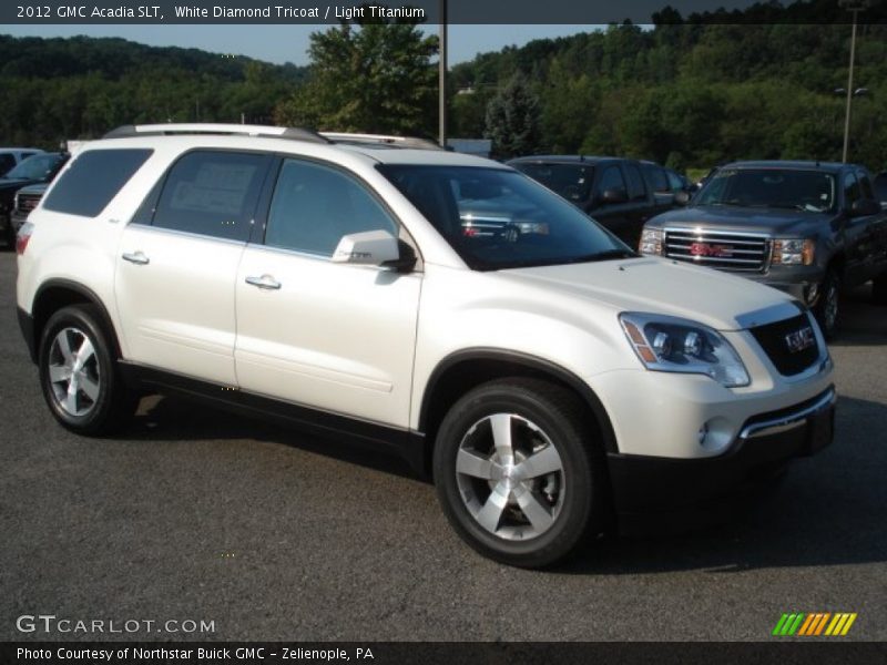 White Diamond Tricoat / Light Titanium 2012 GMC Acadia SLT