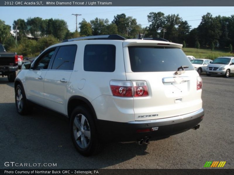 White Diamond Tricoat / Light Titanium 2012 GMC Acadia SLT