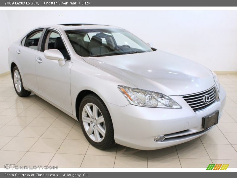 Tungsten Silver Pearl / Black 2009 Lexus ES 350