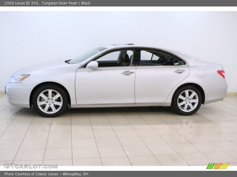 Tungsten Silver Pearl / Black 2009 Lexus ES 350
