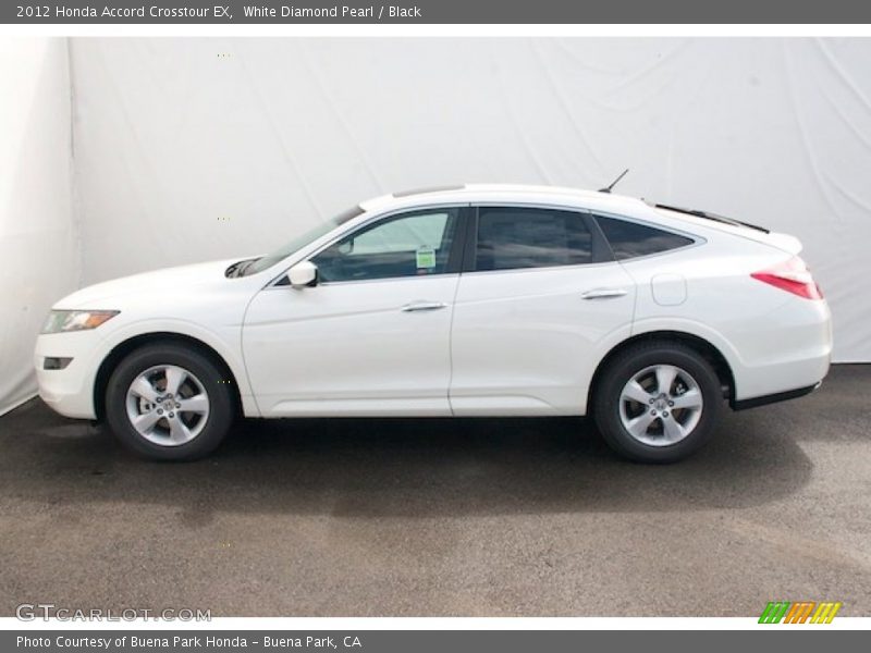 White Diamond Pearl / Black 2012 Honda Accord Crosstour EX