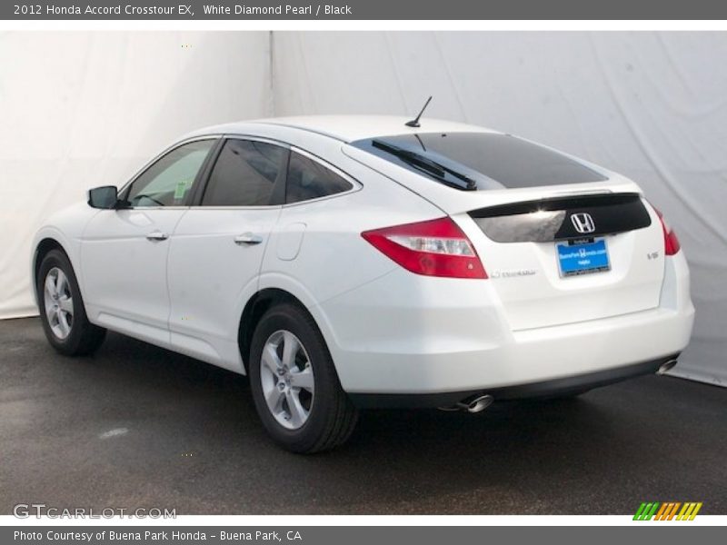 White Diamond Pearl / Black 2012 Honda Accord Crosstour EX