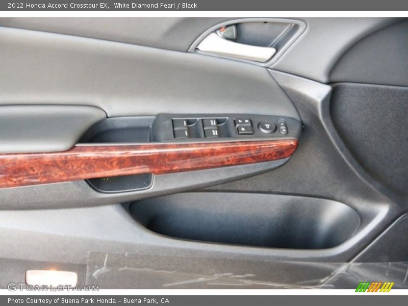 White Diamond Pearl / Black 2012 Honda Accord Crosstour EX