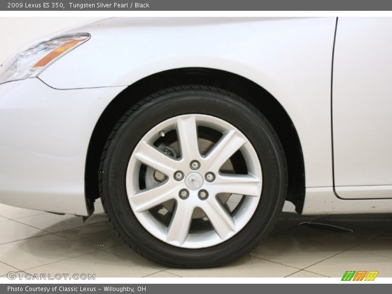 Tungsten Silver Pearl / Black 2009 Lexus ES 350