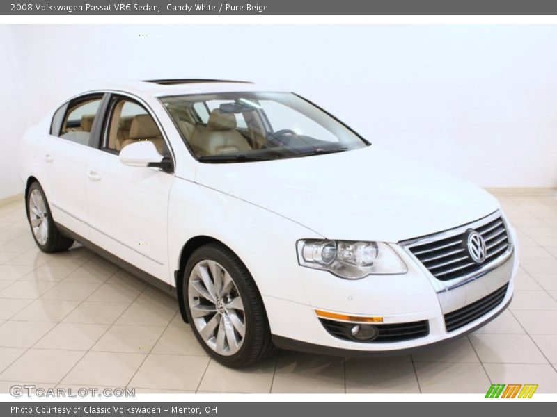 Candy White / Pure Beige 2008 Volkswagen Passat VR6 Sedan