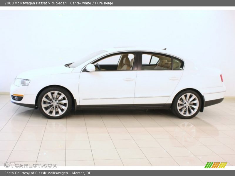 Candy White / Pure Beige 2008 Volkswagen Passat VR6 Sedan