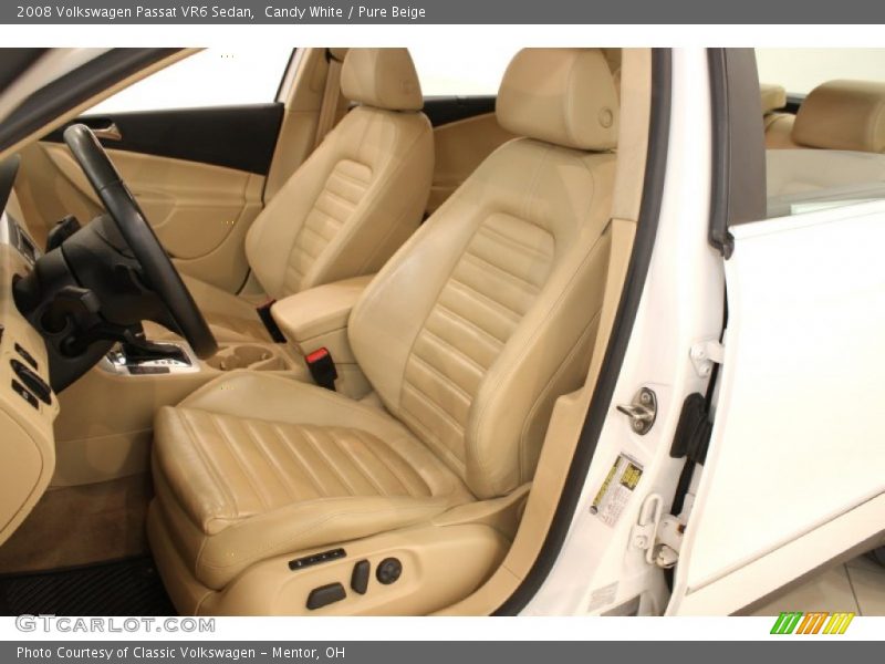  2008 Passat VR6 Sedan Pure Beige Interior