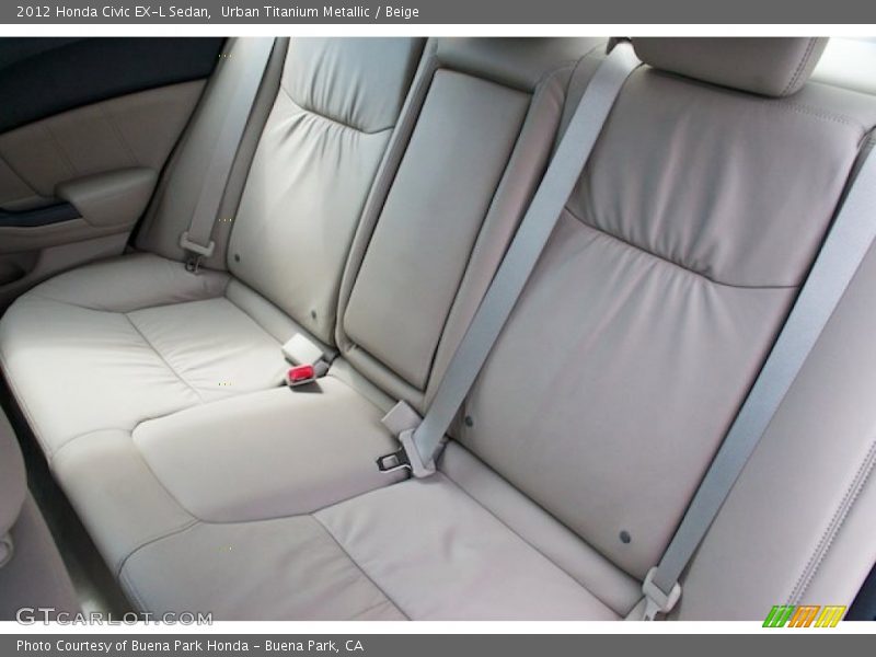 Urban Titanium Metallic / Beige 2012 Honda Civic EX-L Sedan