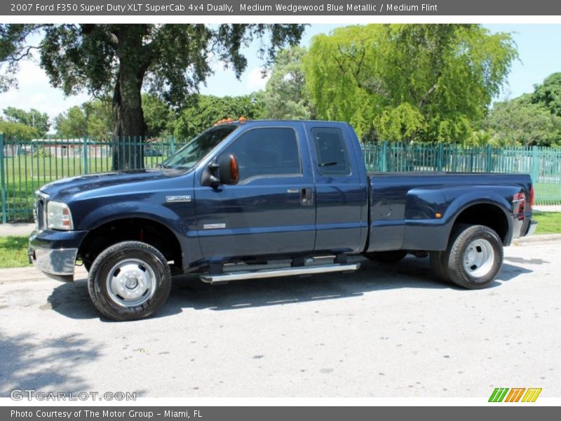  2007 F350 Super Duty XLT SuperCab 4x4 Dually Medium Wedgewood Blue Metallic