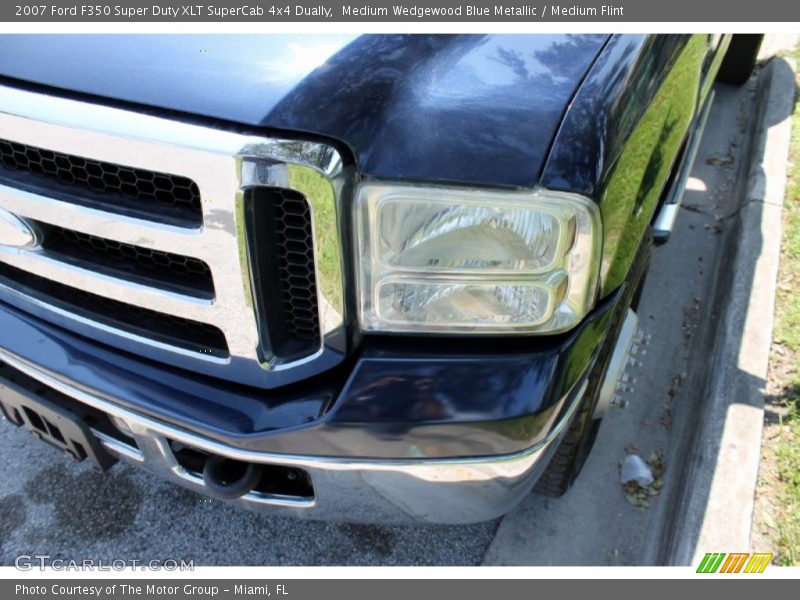 Medium Wedgewood Blue Metallic / Medium Flint 2007 Ford F350 Super Duty XLT SuperCab 4x4 Dually