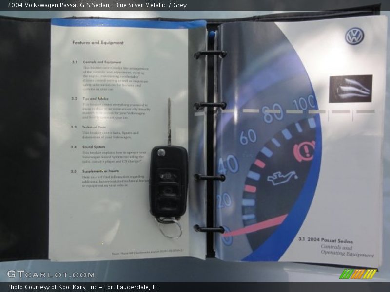 Blue Silver Metallic / Grey 2004 Volkswagen Passat GLS Sedan