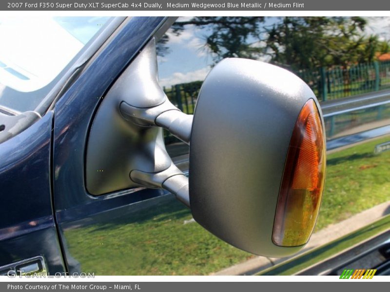 Medium Wedgewood Blue Metallic / Medium Flint 2007 Ford F350 Super Duty XLT SuperCab 4x4 Dually