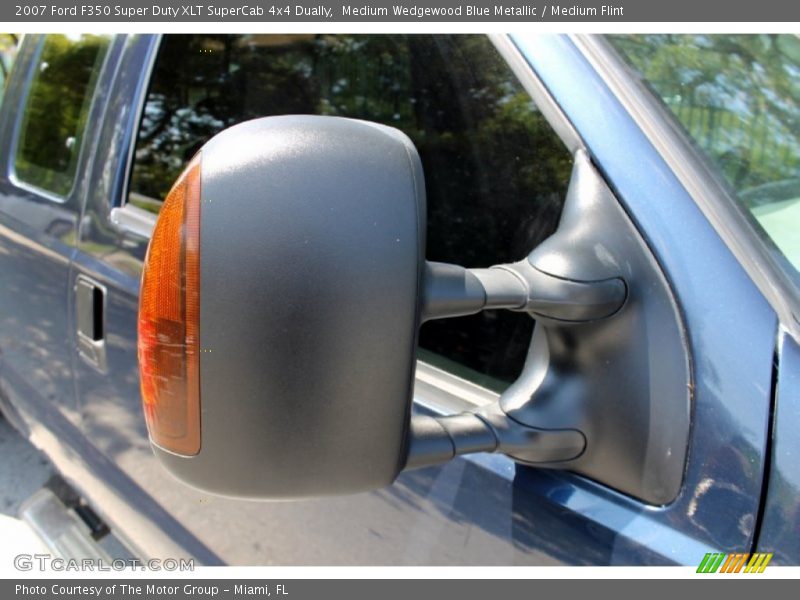Medium Wedgewood Blue Metallic / Medium Flint 2007 Ford F350 Super Duty XLT SuperCab 4x4 Dually