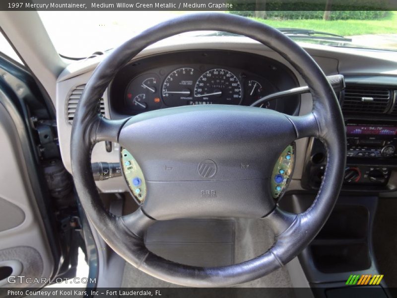 Medium Willow Green Metallic / Medium Graphite 1997 Mercury Mountaineer