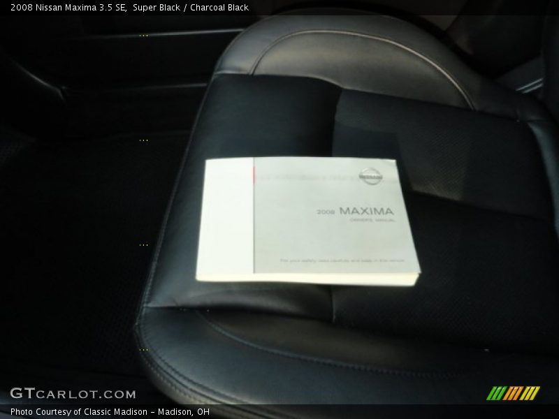Super Black / Charcoal Black 2008 Nissan Maxima 3.5 SE