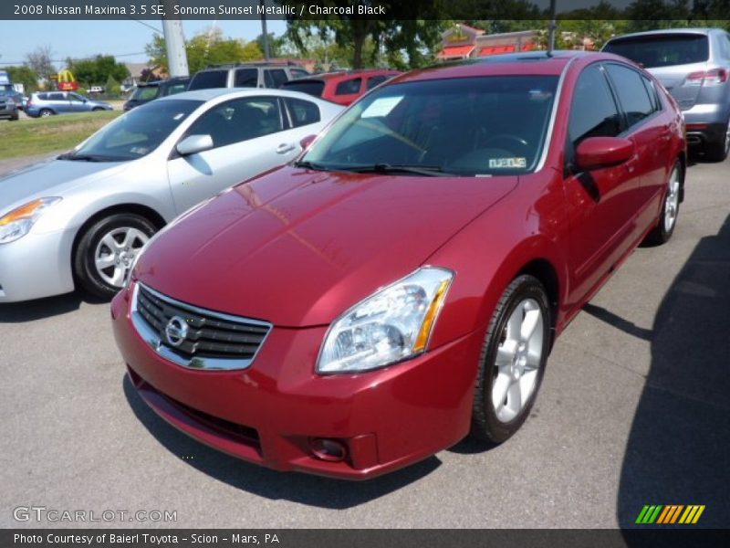 Sonoma Sunset Metallic / Charcoal Black 2008 Nissan Maxima 3.5 SE