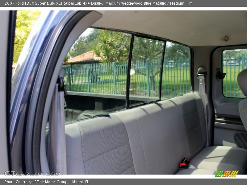 Medium Wedgewood Blue Metallic / Medium Flint 2007 Ford F350 Super Duty XLT SuperCab 4x4 Dually
