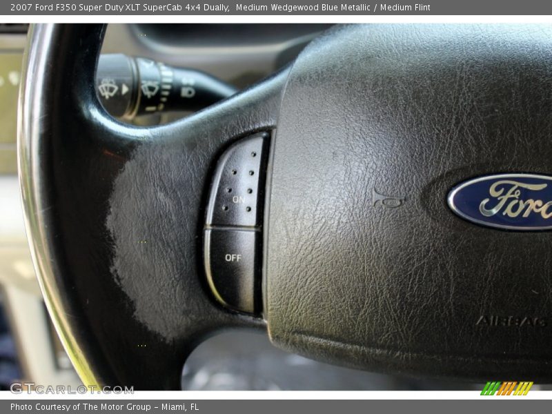 Medium Wedgewood Blue Metallic / Medium Flint 2007 Ford F350 Super Duty XLT SuperCab 4x4 Dually