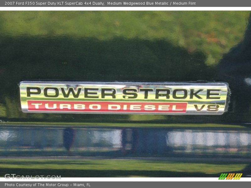 Medium Wedgewood Blue Metallic / Medium Flint 2007 Ford F350 Super Duty XLT SuperCab 4x4 Dually