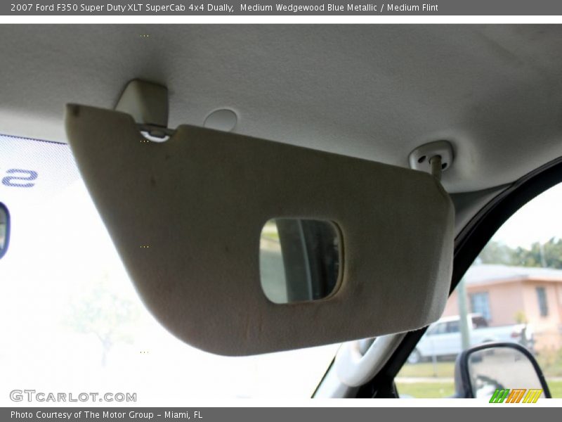 Medium Wedgewood Blue Metallic / Medium Flint 2007 Ford F350 Super Duty XLT SuperCab 4x4 Dually