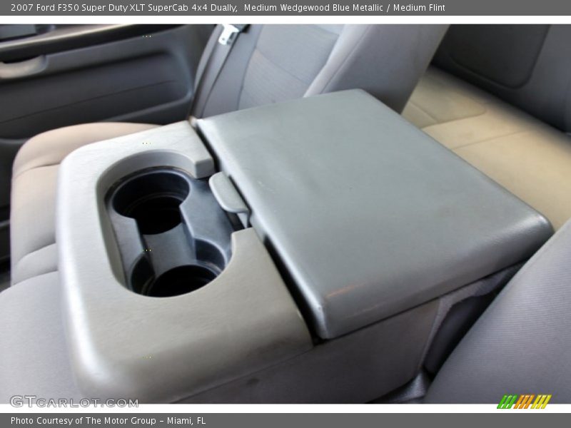 Medium Wedgewood Blue Metallic / Medium Flint 2007 Ford F350 Super Duty XLT SuperCab 4x4 Dually