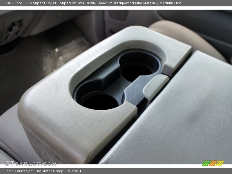 Medium Wedgewood Blue Metallic / Medium Flint 2007 Ford F350 Super Duty XLT SuperCab 4x4 Dually