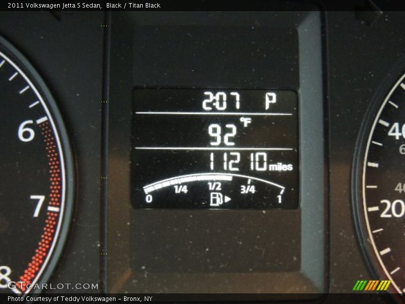 Black / Titan Black 2011 Volkswagen Jetta S Sedan