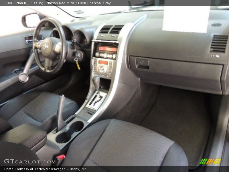 Sizzling Crimson Red Mica / Dark Charcoal Gray 2008 Scion tC