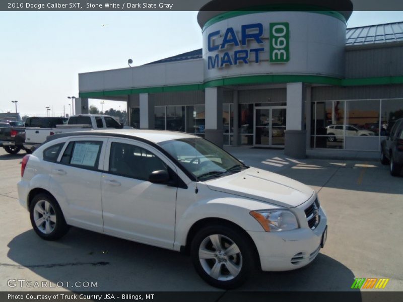 Stone White / Dark Slate Gray 2010 Dodge Caliber SXT