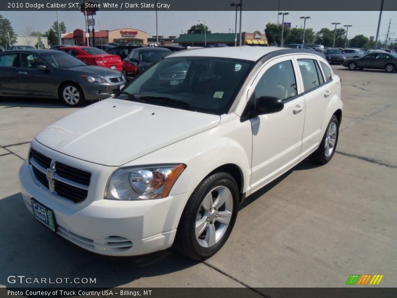 Stone White / Dark Slate Gray 2010 Dodge Caliber SXT