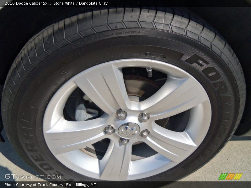 Stone White / Dark Slate Gray 2010 Dodge Caliber SXT
