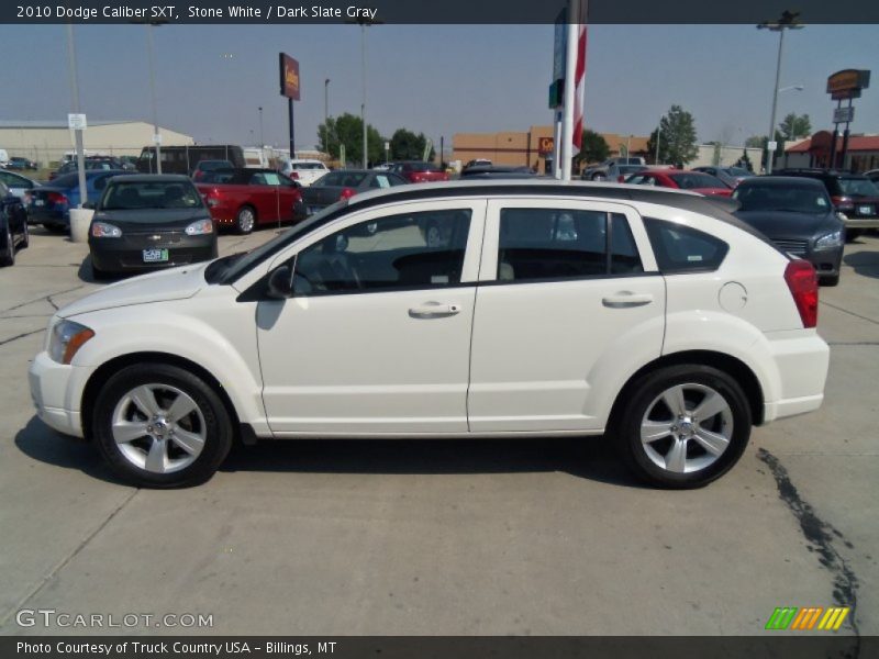 Stone White / Dark Slate Gray 2010 Dodge Caliber SXT