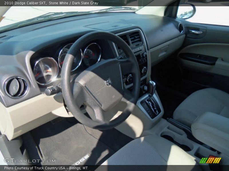 Stone White / Dark Slate Gray 2010 Dodge Caliber SXT
