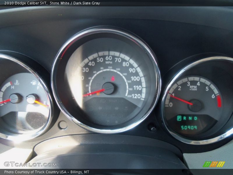 Stone White / Dark Slate Gray 2010 Dodge Caliber SXT