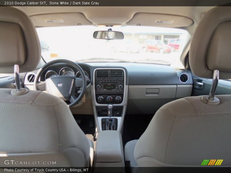 Stone White / Dark Slate Gray 2010 Dodge Caliber SXT