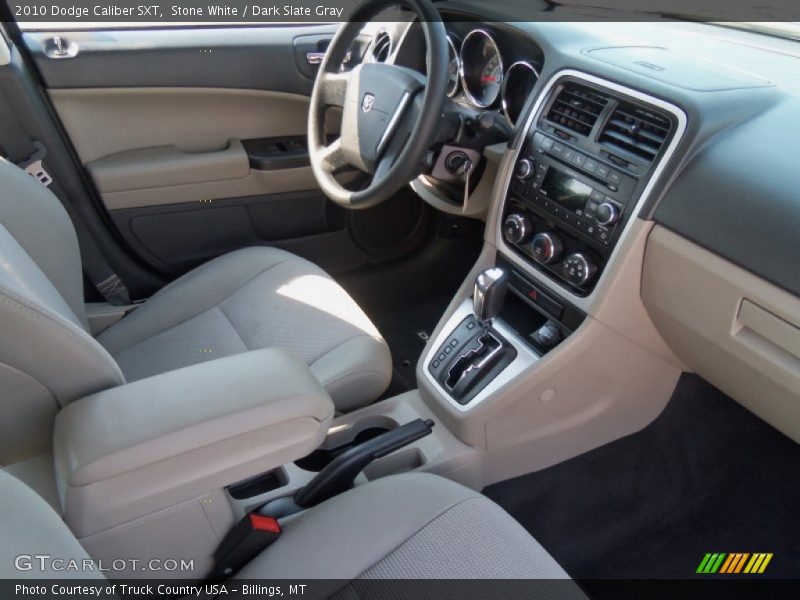 Stone White / Dark Slate Gray 2010 Dodge Caliber SXT