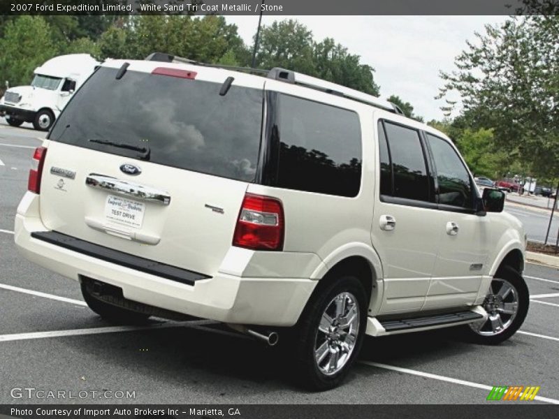 White Sand Tri Coat Metallic / Stone 2007 Ford Expedition Limited