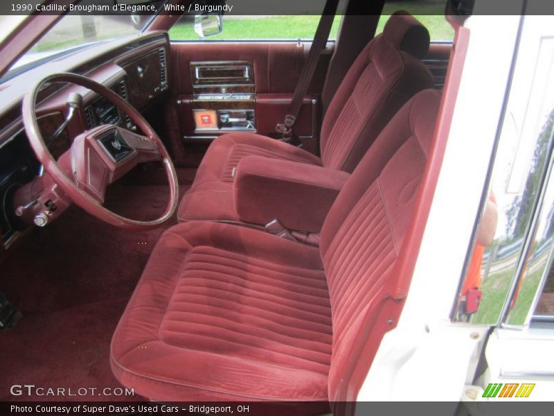  1990 Brougham d'Elegance Burgundy Interior