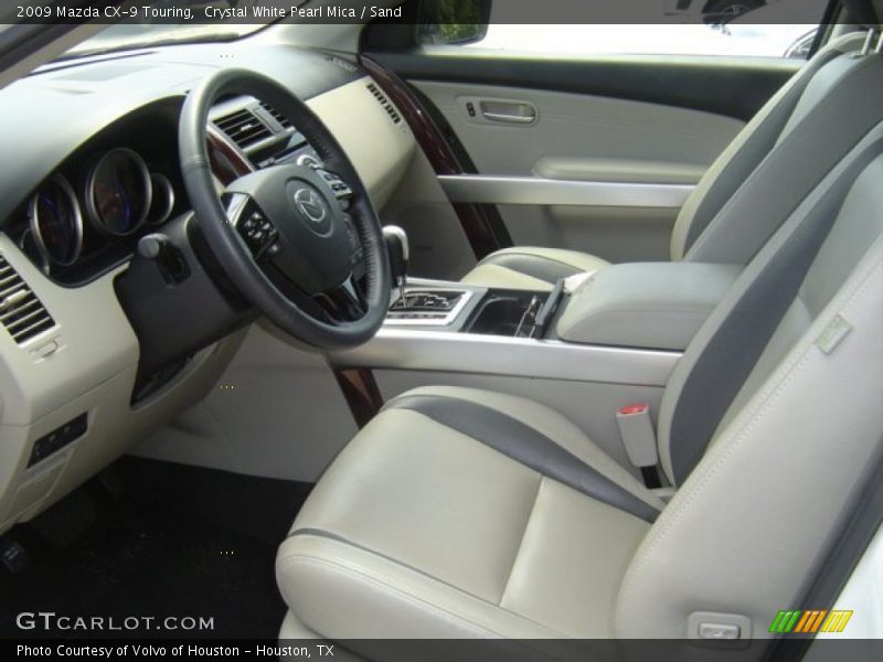 Crystal White Pearl Mica / Sand 2009 Mazda CX-9 Touring