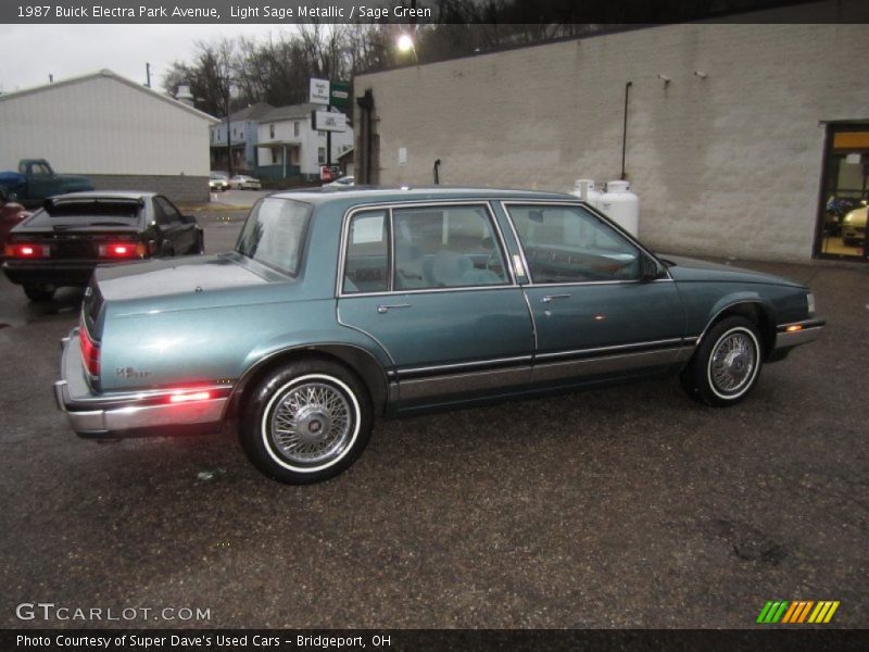 Light Sage Metallic / Sage Green 1987 Buick Electra Park Avenue