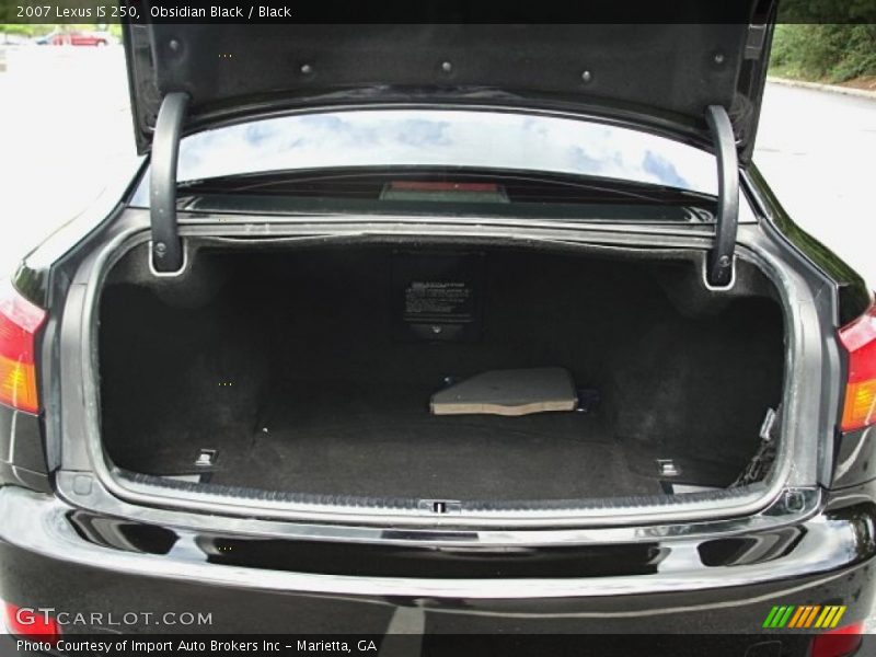 Obsidian Black / Black 2007 Lexus IS 250