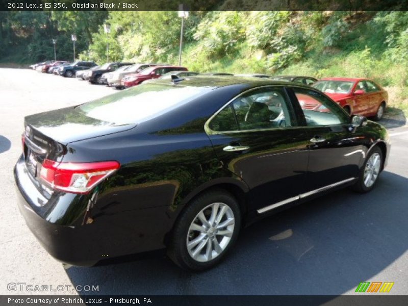 Obsidian Black / Black 2012 Lexus ES 350