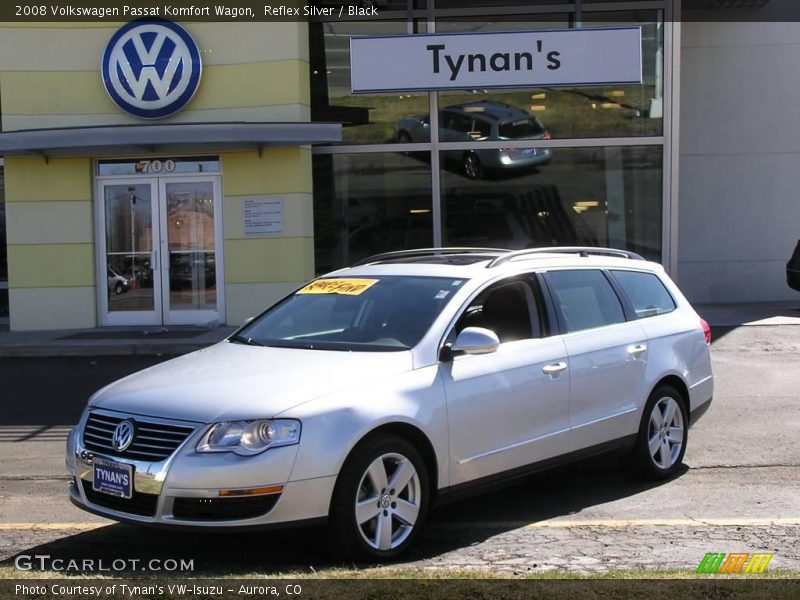 Reflex Silver / Black 2008 Volkswagen Passat Komfort Wagon