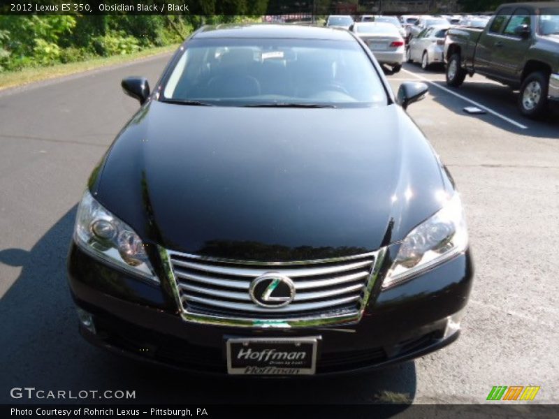 Obsidian Black / Black 2012 Lexus ES 350