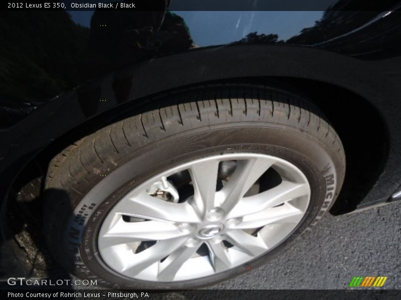 Obsidian Black / Black 2012 Lexus ES 350