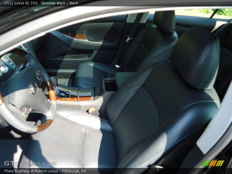Obsidian Black / Black 2012 Lexus ES 350
