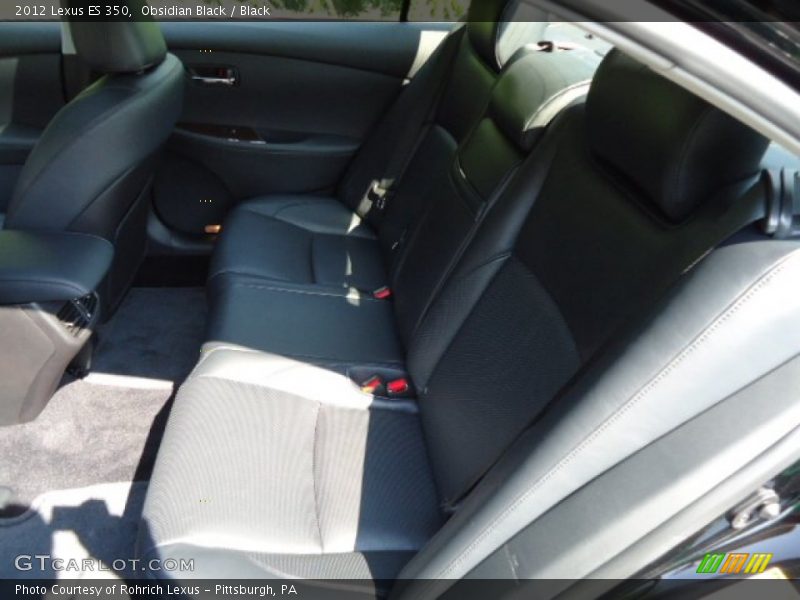 Obsidian Black / Black 2012 Lexus ES 350