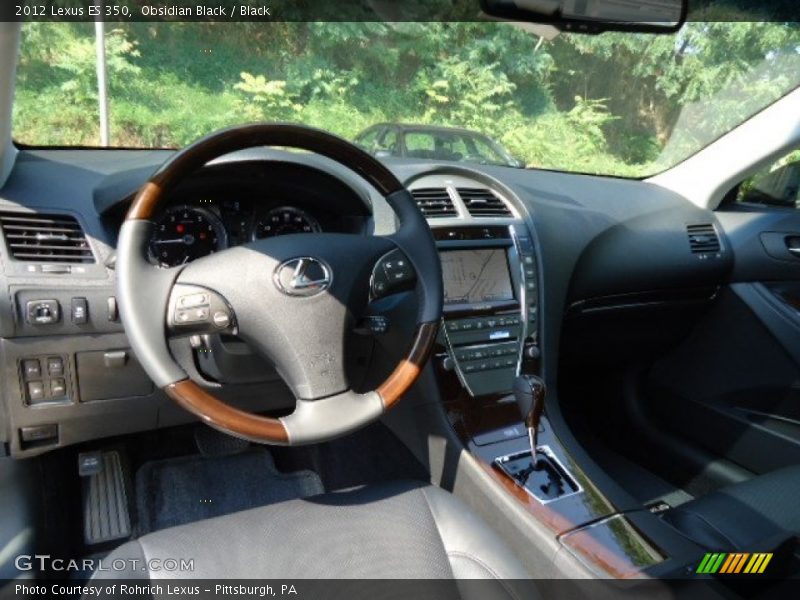 Obsidian Black / Black 2012 Lexus ES 350
